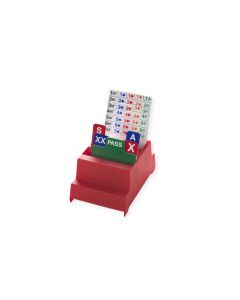 Bidding-box Neo, de set bestaat uit vier losse biddingboxen