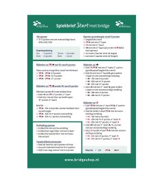 Spiekbrief Start met bridge