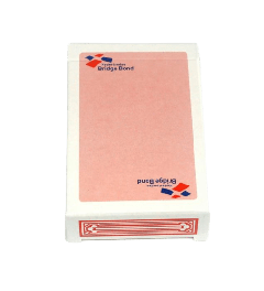 Speelkaarten NBB Superluxe, roze, puntgespiegeld, in doosje