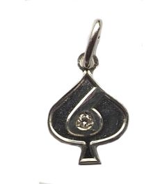 Hanger Nat. Meester 2 kronen 100.000 MP zilver met zirkoon