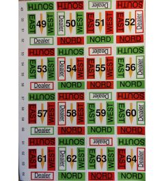 Stickervel superplusboard, nrs. 49-64